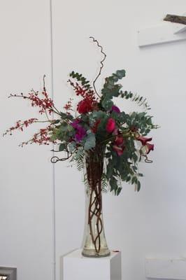 Tall arrangement by our talented participants