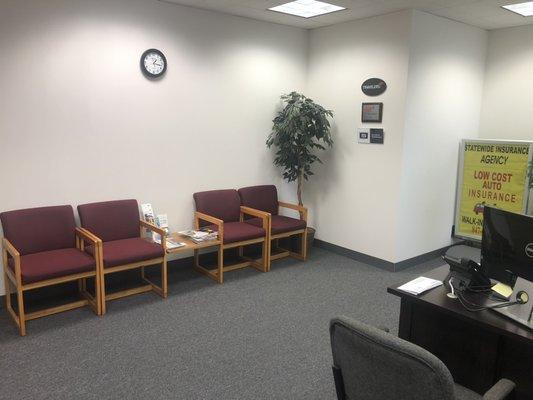 Waiting room area