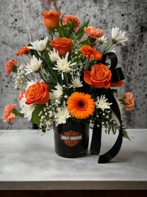 Custom Harley Davidson arrangement