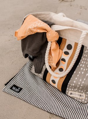 Many Moons Beach Tote & Hemp beach blanket