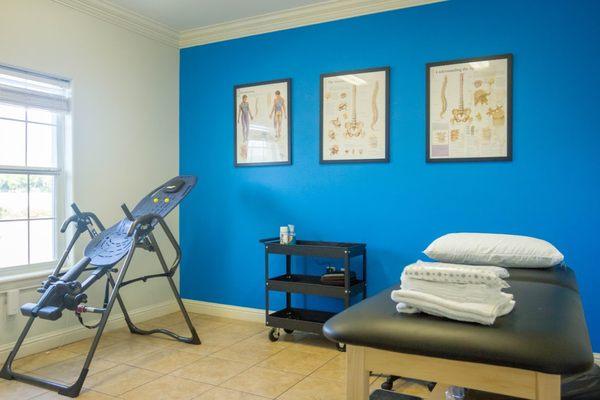 Physical therapy treatment room