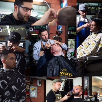 They'll take care of you right! Follow them on Instagram! @alexbarbershop @fabigg @cleancutsbychris @thepractitioner