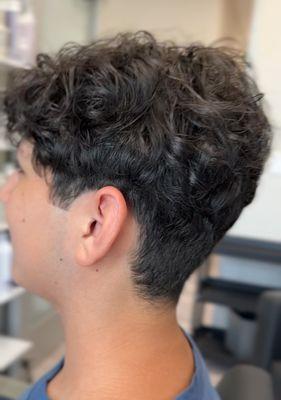 boys naturally curly hair cut