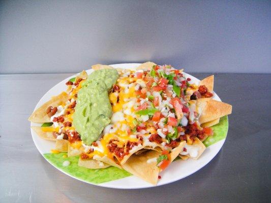 Chorizo nachos