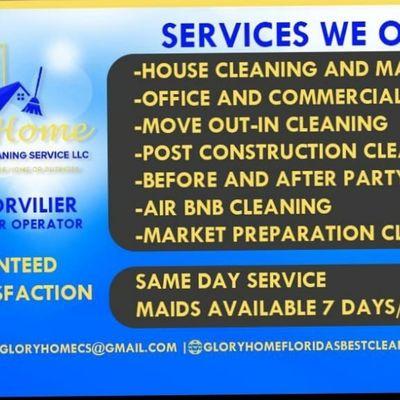 Glory Home Florida's Best Cleaning Services