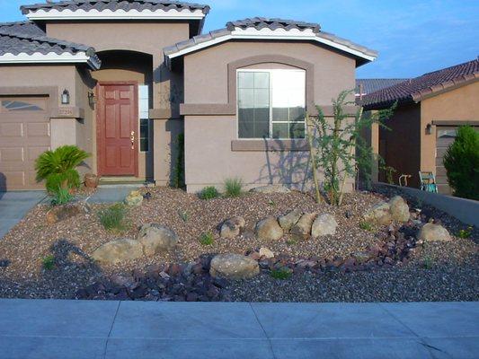 Desert xeriscape