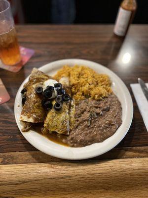 Beef enchiladas special!