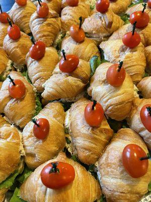 Chicken salad croissants