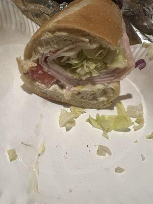 Toasted turkey grinder