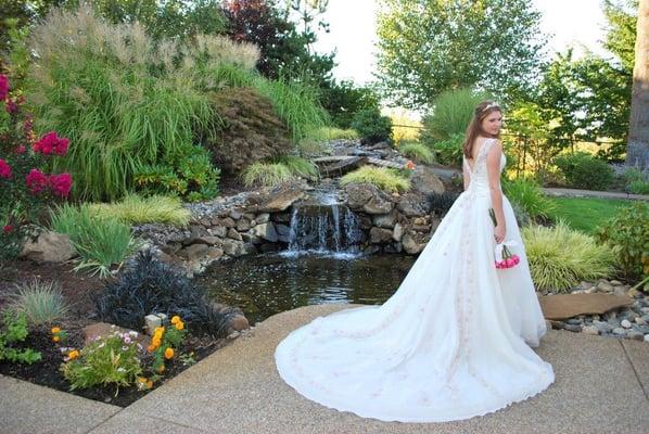 Brittany posing around the waterfalls!