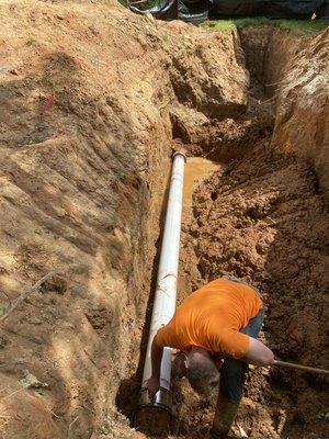 Sewer line repair