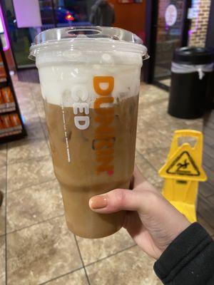 Cold brew with cold foam