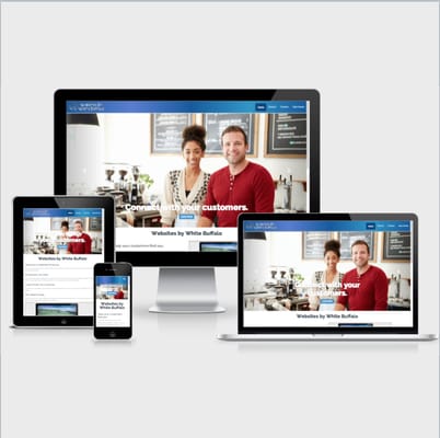 We make responsive websites that work well on smartphones, tablets, laptops, and desktops.