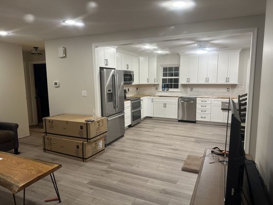 Living Room to Kitchen both look OUTSTANDING!!