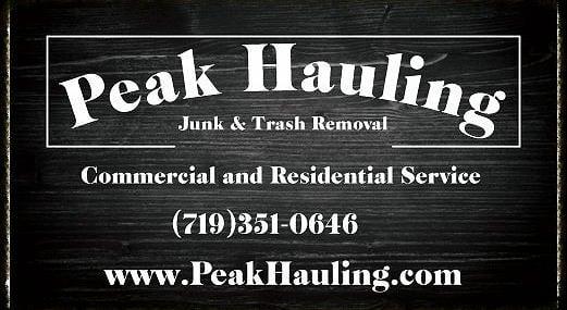 www.PeakHauling.com
Junk and Trash Removal in Colorado Springs