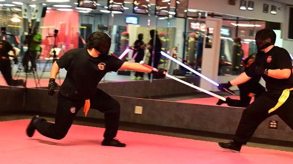 Looking For Fun & Exciting Things To Do In Virginia Beach With The Family... Or On Your Own? Why not Train With Dueling Lightsabers!