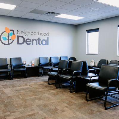 Neighborhood Dental office in Yankton lobby and waiting area.