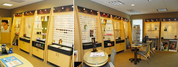 We carry some of the latest eyeglass brands, such as Michael Kors and Nine West. Ask our optometrists about Transition lenses and Crizal!