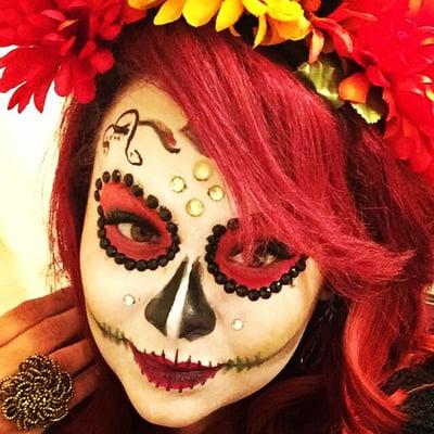 Make up for "dia de Los muertos."