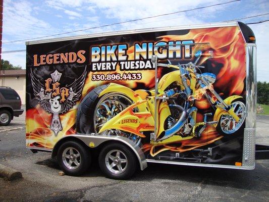 Legends Bike Night Trailer Wrap