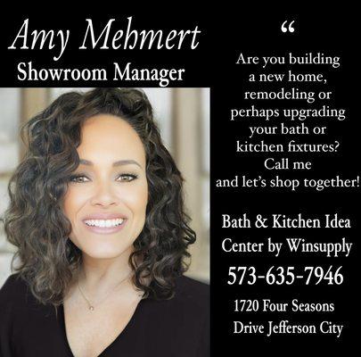 Our Showroom Manager, Amy.