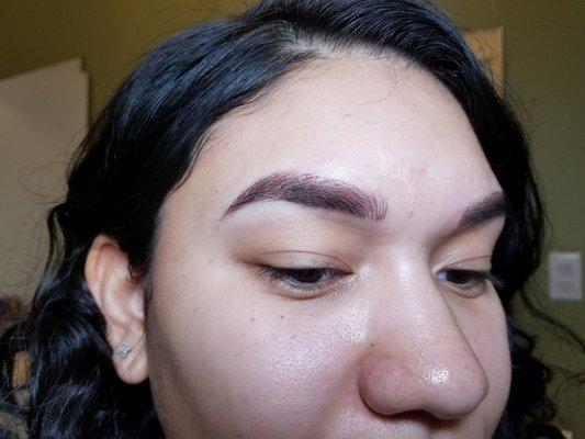 After microblading and microshading