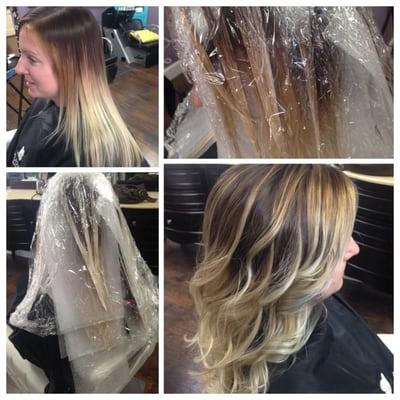 Balage done by me, Bobbysue! She needed it fixed after someone else had attempted a balayage on her.