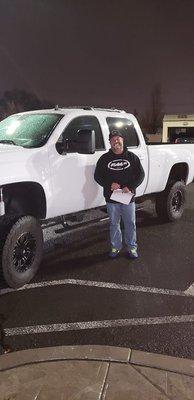 Charlie purchased his 2008 GMC Sierra with us and we sure are happy he got this truck! He loves it!!