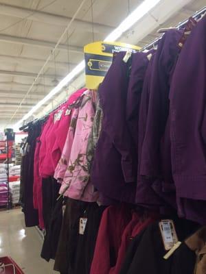 I realllllly want some new coveralls but they didn't have real tree in my size. I'm not wearing pink. Or purple. Yuck.