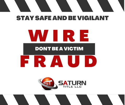 Please be aware of Wire Fraud. Verify verbally wire instructions with the title company. Google the title company to verify the phone number