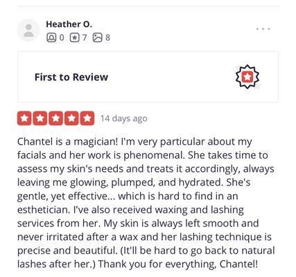 This YELP review was removed;(