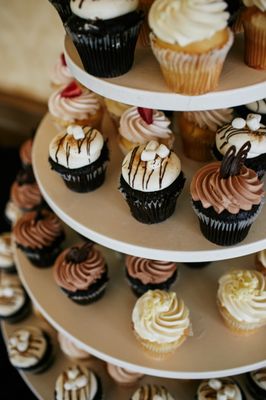 Amaretto, S'mores, Strawberry a la ritz, and baileys cupcakes