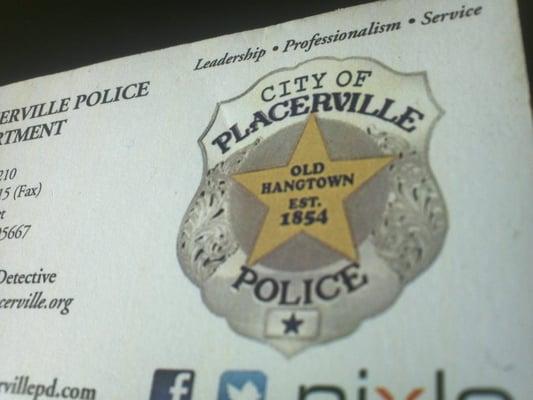 Placerville PD Officer badge