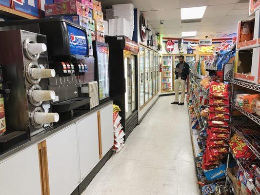 Coffee, soft drinks, pet supplies, ICE