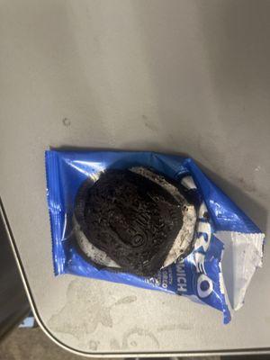 Moldy ice cream Oreo! Unacceptable should not buy from here ever.