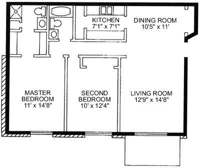 2 Bedroom 2 Bathroom Apartment "The Stonehedge"