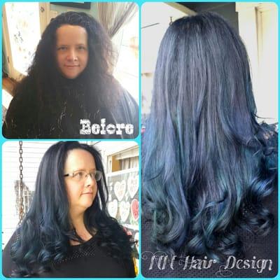 Hair by Natisse. Blue ombre