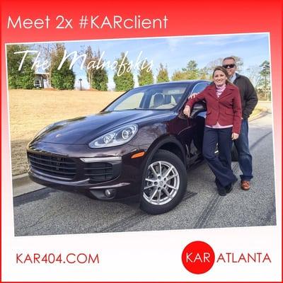 Our #KARclient, The Malnofski Family and their Porsche Cayenne.  #KARATL