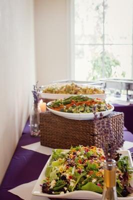 Our delicious wedding buffet.