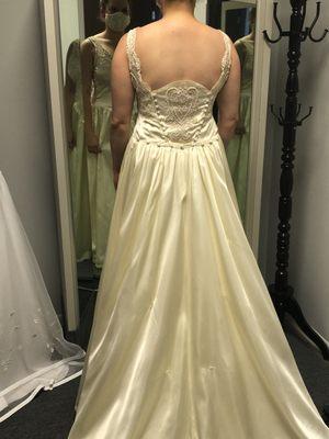 Total redesign of 32 year old wedding dress