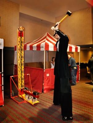 Hi Striker 10 foot action shot Carnival Games for Caesars Entertainment Employee party.