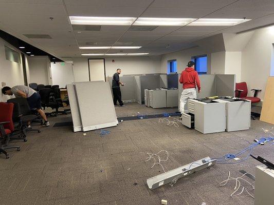 Removal of unwanted office furniture