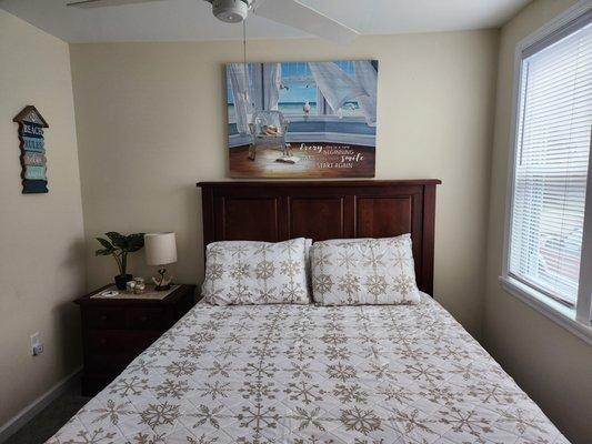 Queen bedroom after renovation