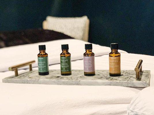 Aveda's products are incredible, and we are thrilled to use them in our services, especially a relaxing massage.