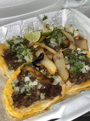 Beef tacos