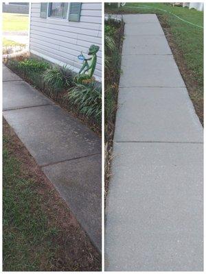 Sidewalk cleaning