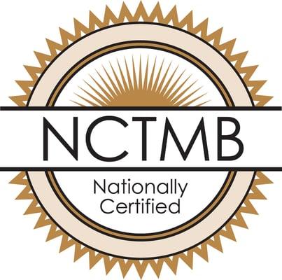 Nationally Certified in Therapeutic Massage & Bodywork