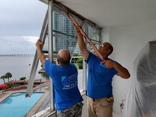 The best Window Installer in Miami, Thank you very much, this is our 5th installation with Ted :-)