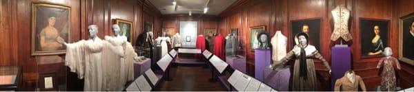 Panoramic of the "Properly Dressed" exhibit...