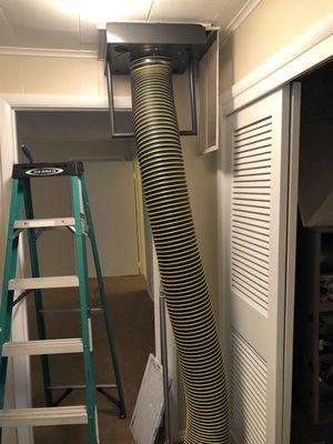 One of many ways we make connections during HVAC Duct Cleanings